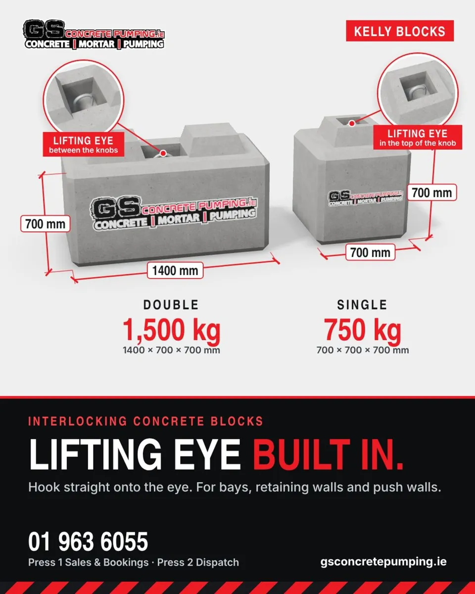 Kelly blocks – double & single, lifting eye - Image 1