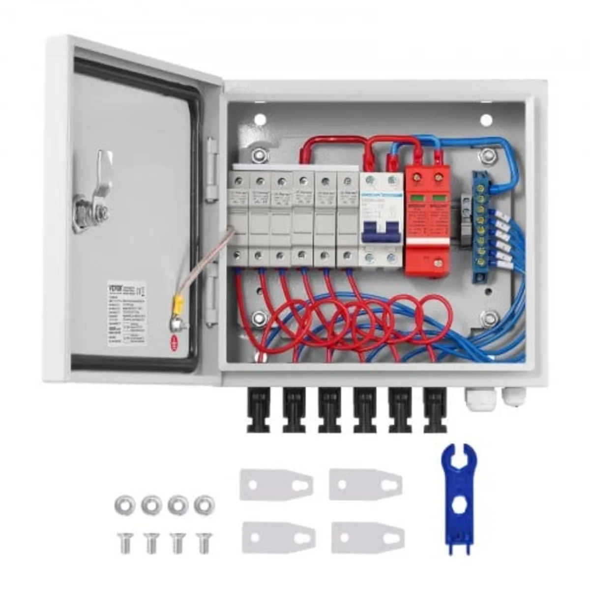 PV Combiner Box, 6 String, Solar Combiner Box with - Image 1