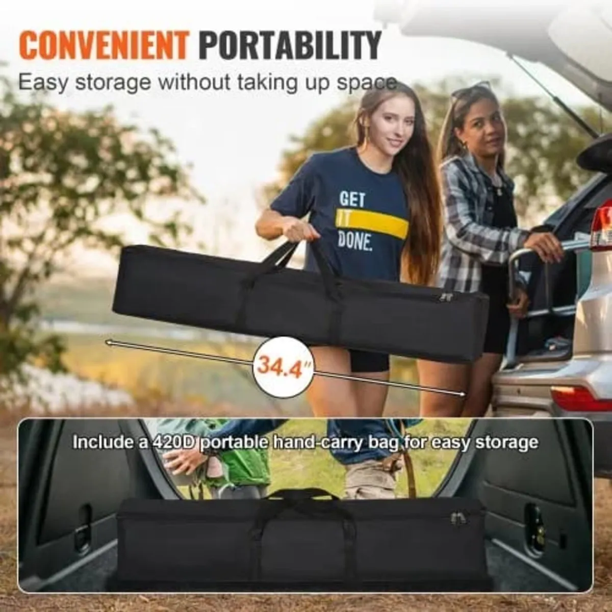 Projector Screen with Stand, 150 inch 16:9 4K 1080 - Image 2