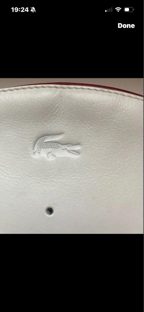Lacoste leather Perfume/ Toiletry Bag - Image 2
