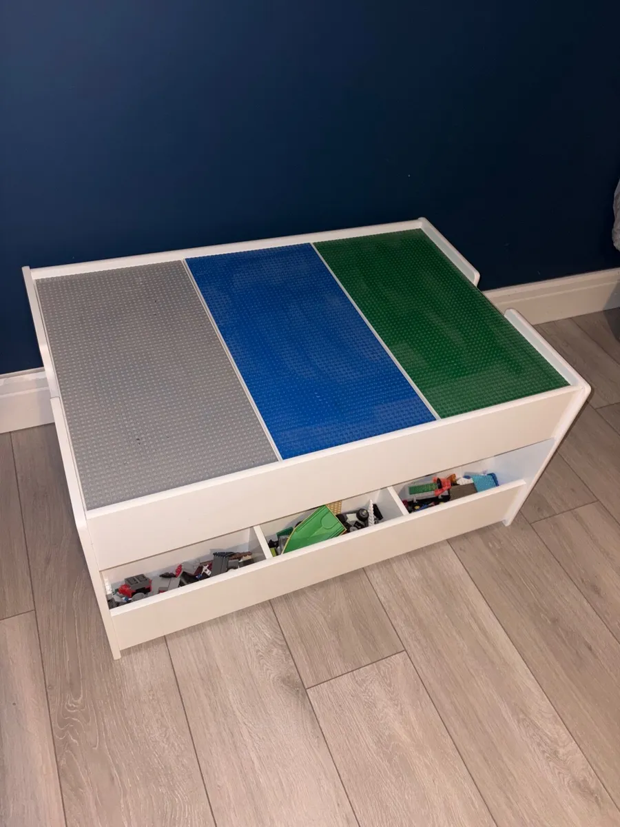 Lego Building Table With Lego Included - Image 1