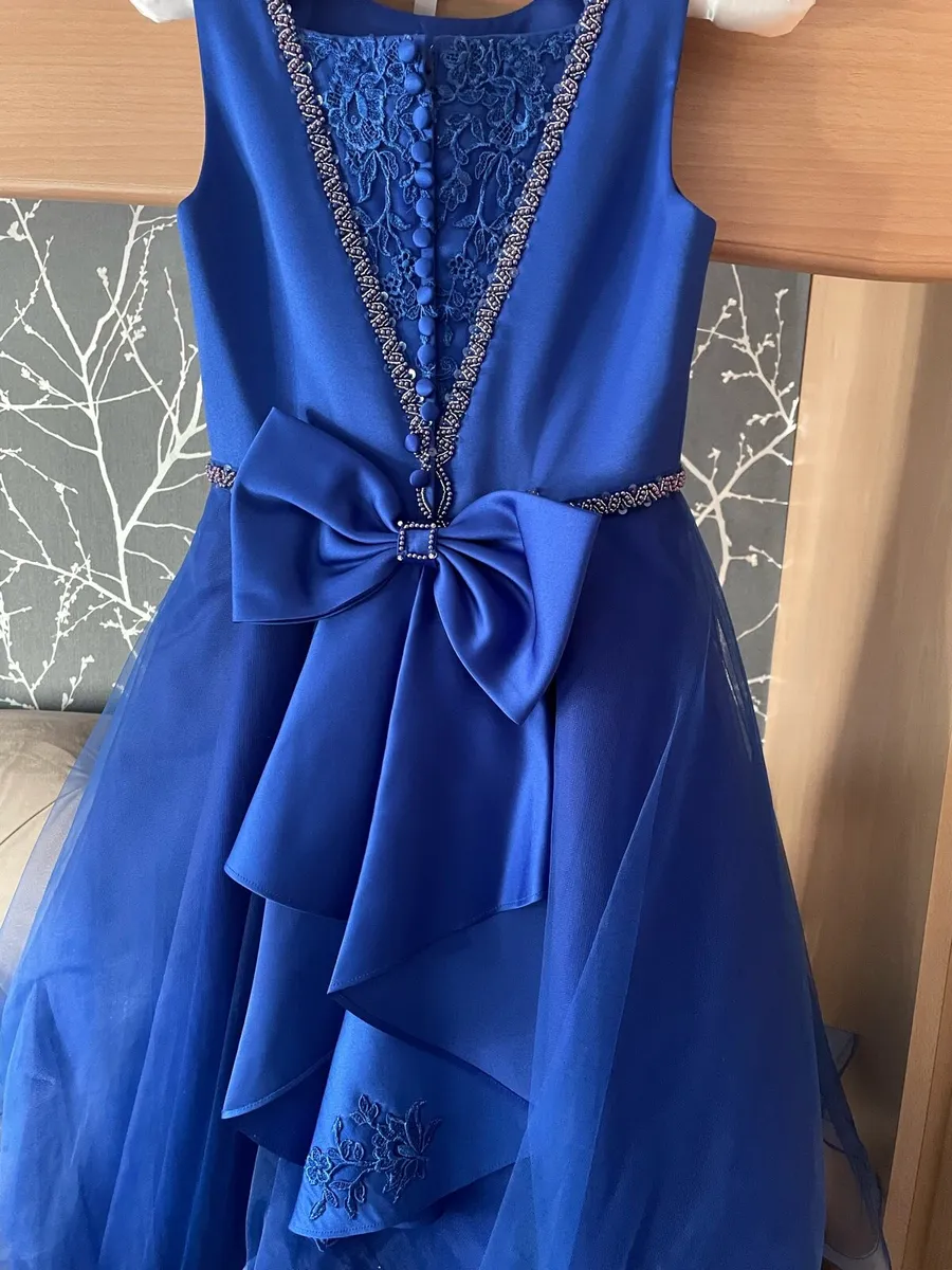 Royal blue Confirmation / flower girl dress - Image 2