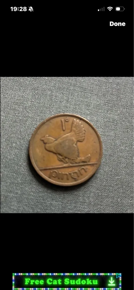 1928 Irish Penny/ Pingin - Image 2