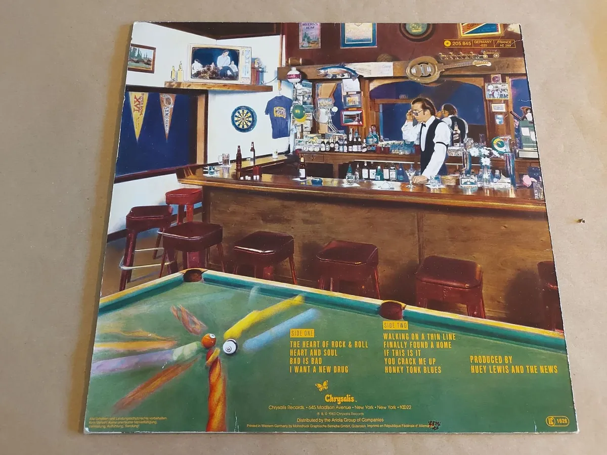 HUEY LEWIS - VINYL RECORDS - ALL CLEANED - Image 2