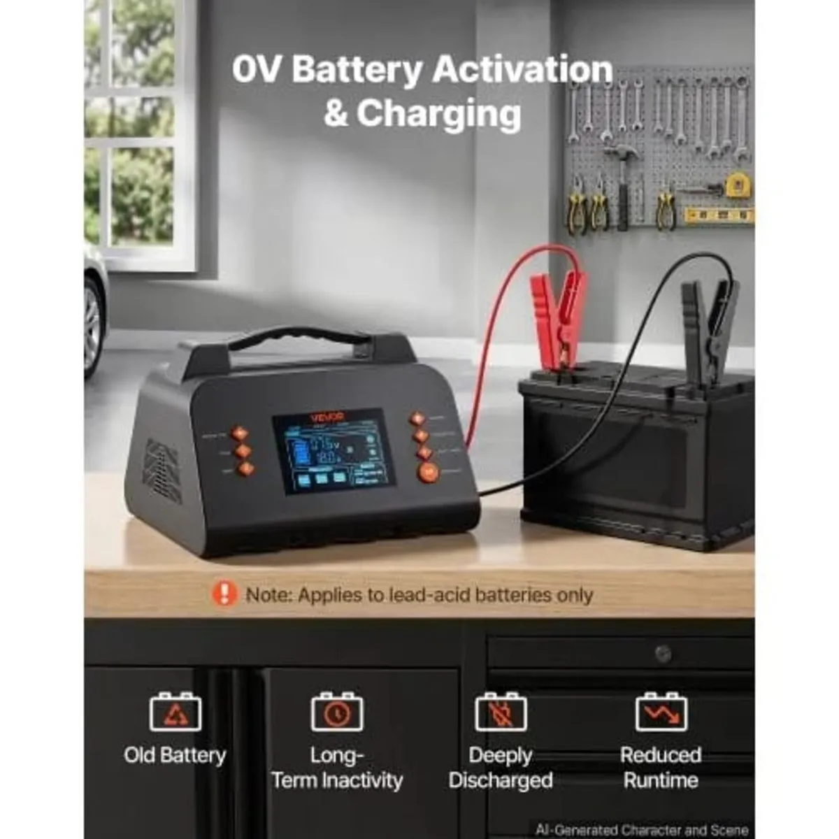 Smart Battery Charger 25A 6V 12V 24V for Lithium L - Image 4
