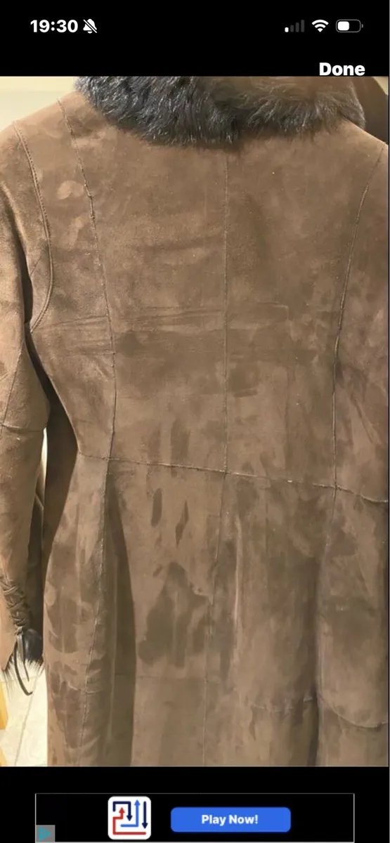Andrew Mark Luxurious Sherling Lamb Suede Coat - Image 3