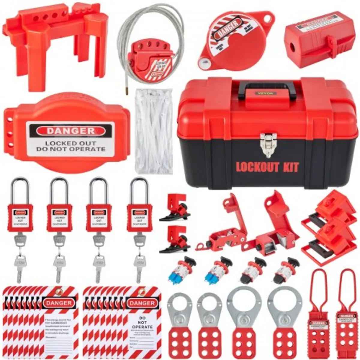 42 PCS Lockout Tagout Kits, Electrical Safety Loto - Image 1