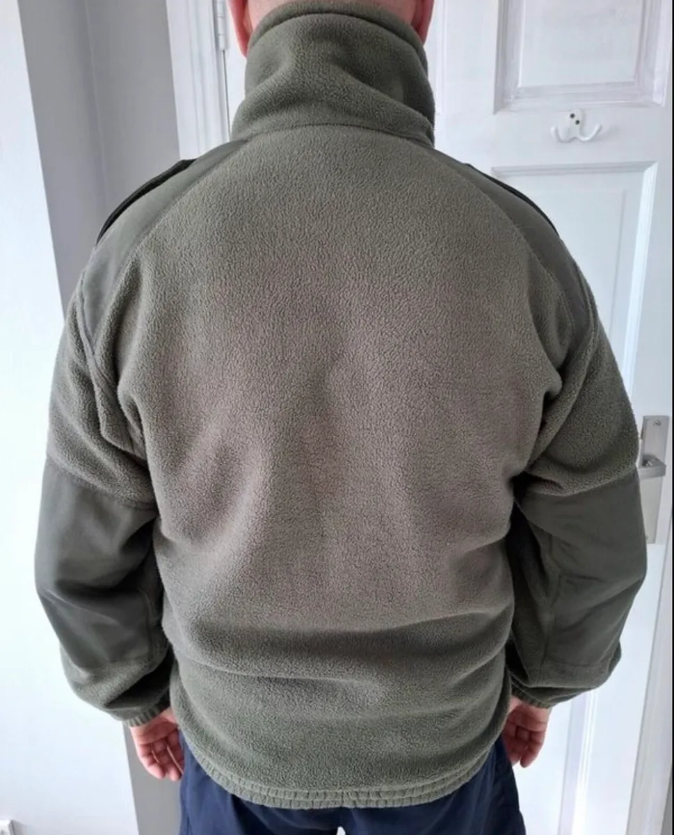 Army khaki green fleece. - Image 2