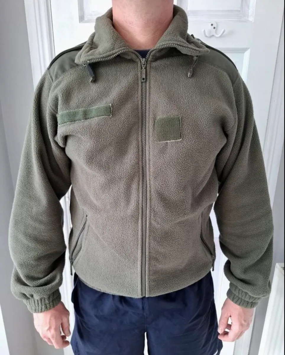 Army khaki green fleece. - Image 3