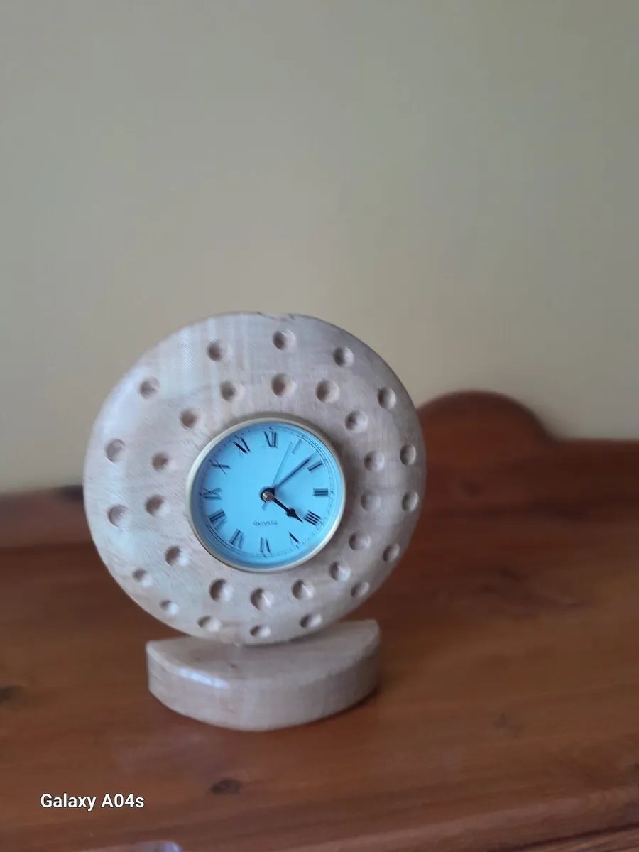 Hand crafted mantle clock