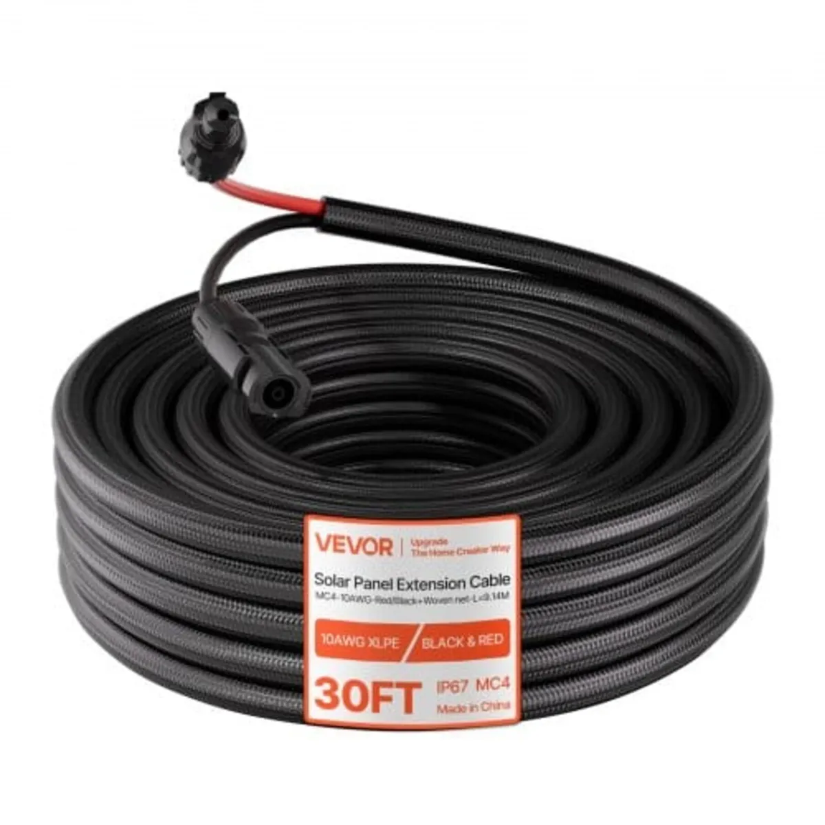 9.14 m Solar Panel Extension Cable, 10 AWG, Solar - Image 1