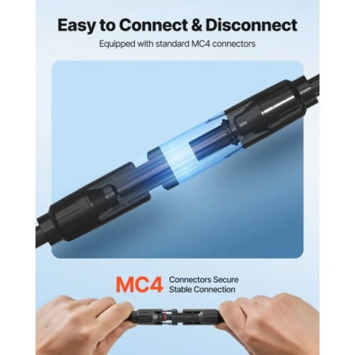 9.14 m Solar Panel Extension Cable, 10 AWG, Solar - Image 3