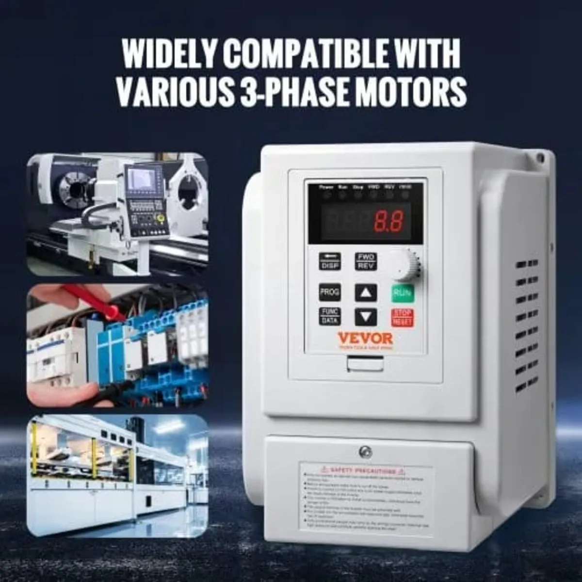 VFD 4KW，18A，5HP Variable Frequency Drive for 3-Pha - Image 4