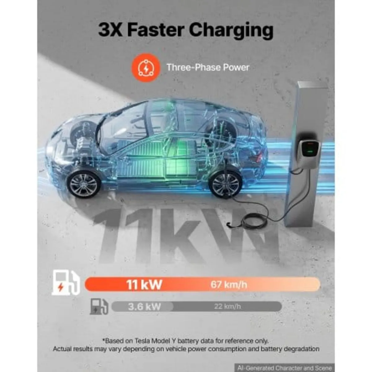 Electric Vehicle Charging Station 11kW Three-Phase - Image 3