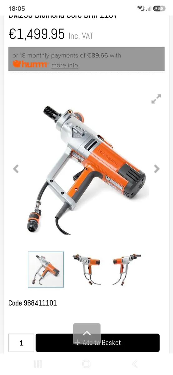 Core drill Husqvana DM 230 - Image 1