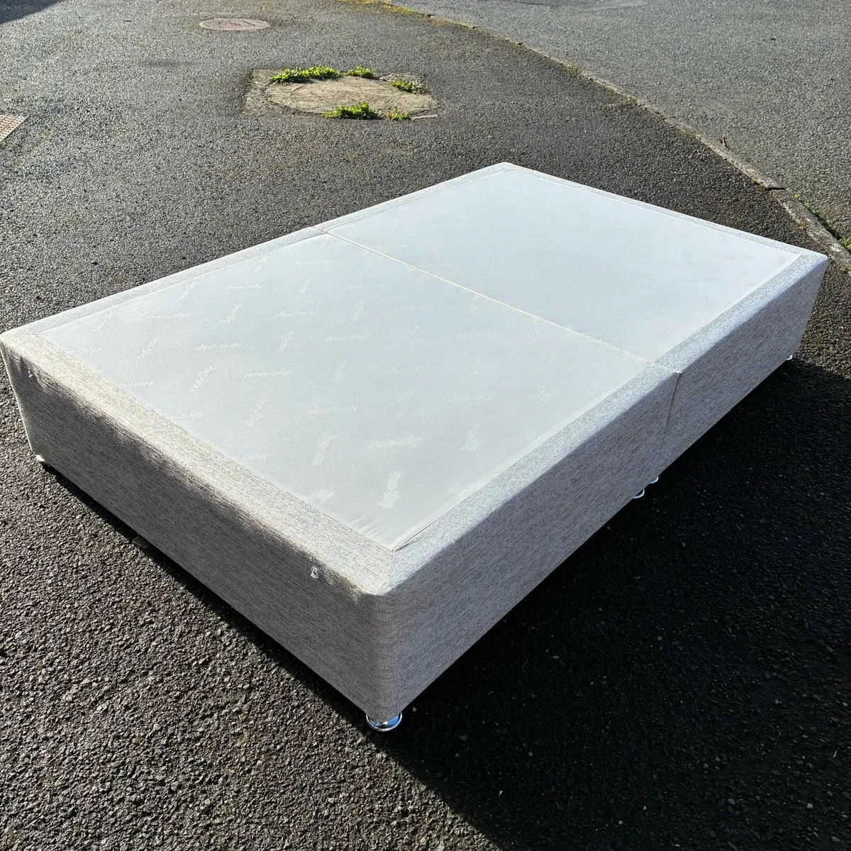 Grey 4ft Small Double base - Image 2
