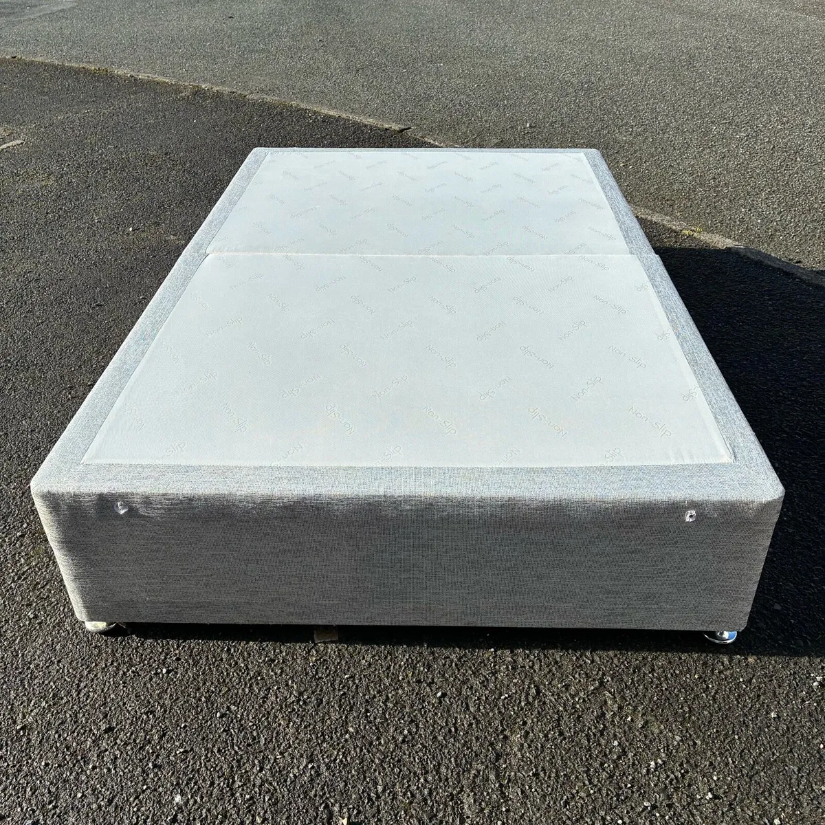 Grey 4ft Small Double base - Image 1