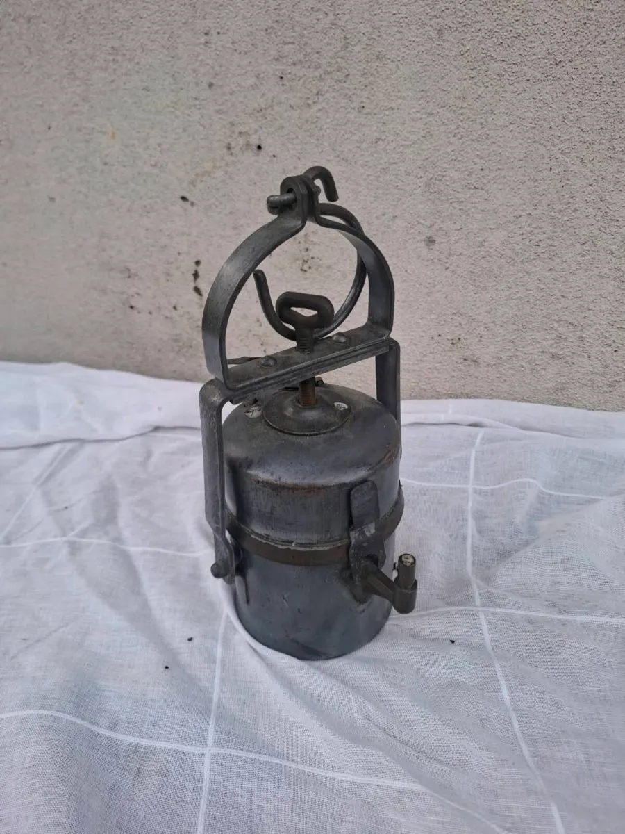 Antique mine lamp postage possible - Image 2