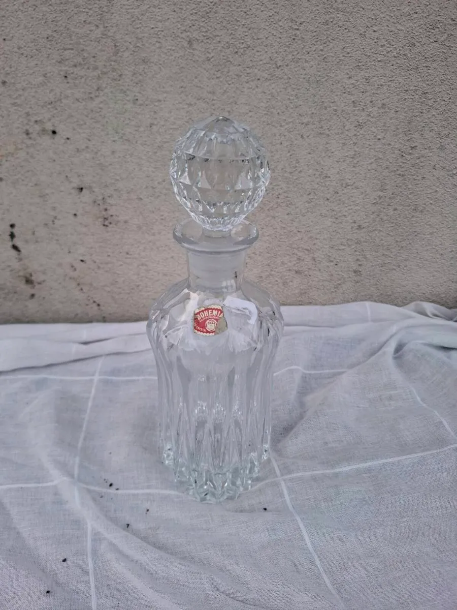 Bohemian crystal carafe possible to post - Image 2