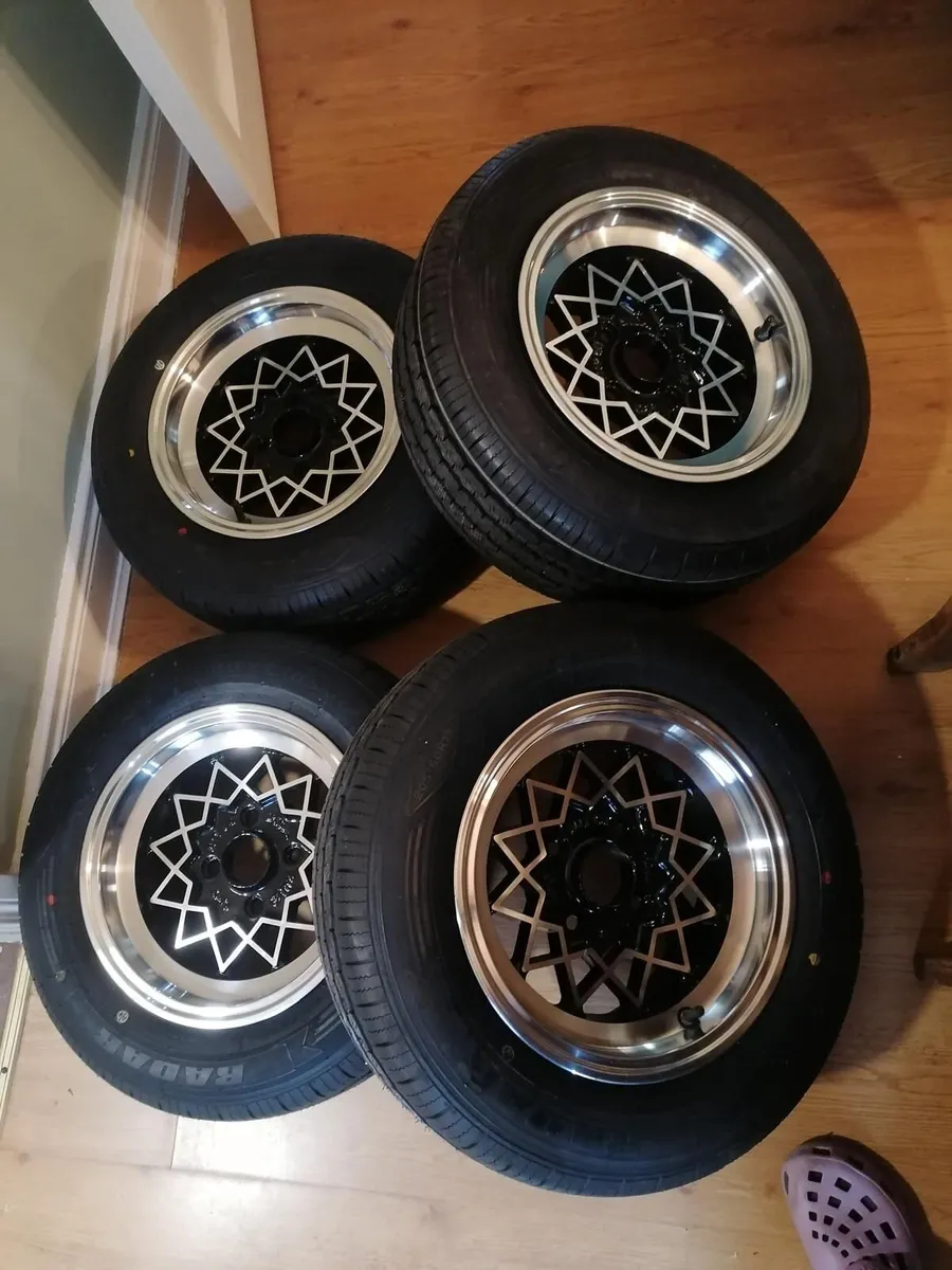 Original Vintage 13 inch Wheels - Image 1