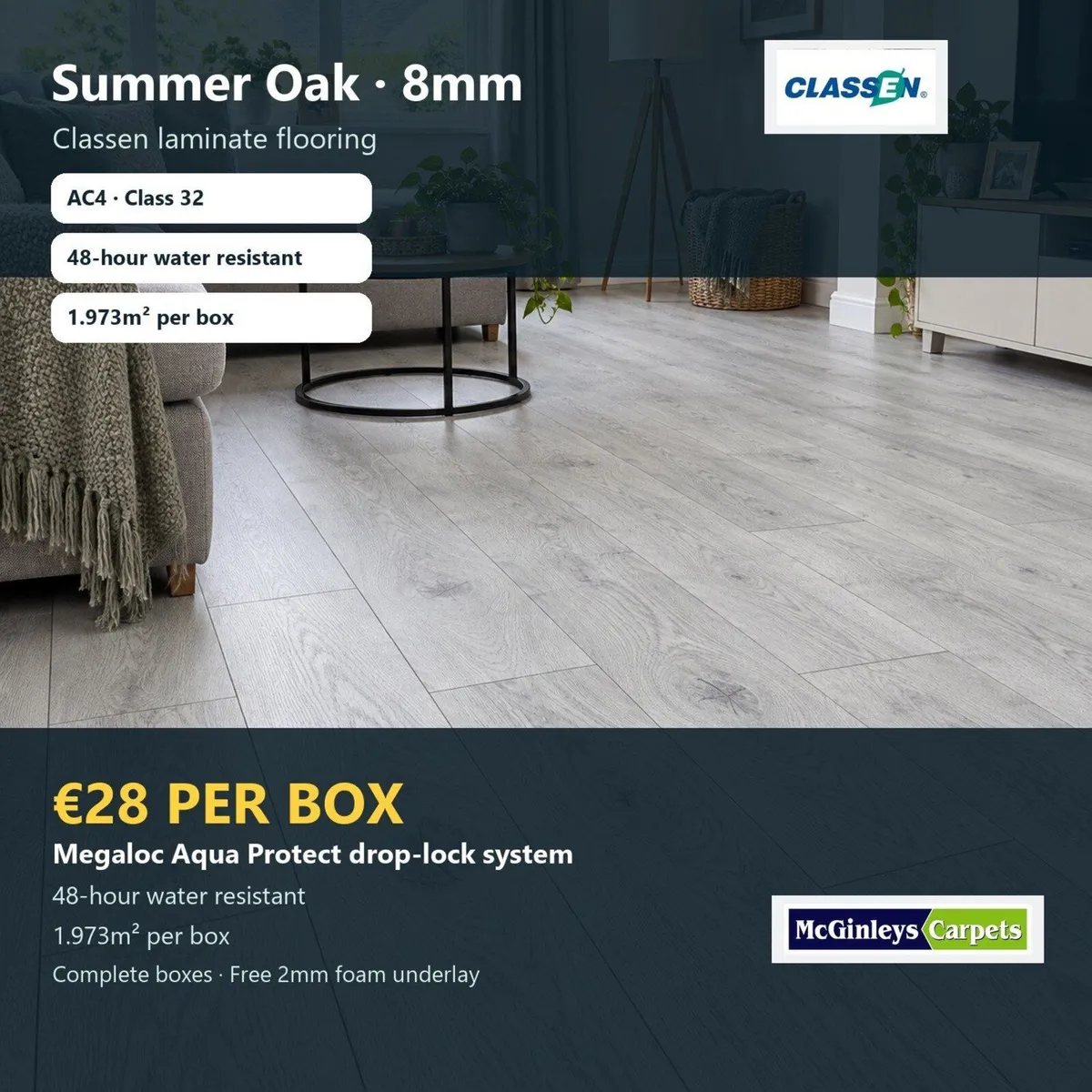 Classen 8mm Water Resistant Laminate - Image 3