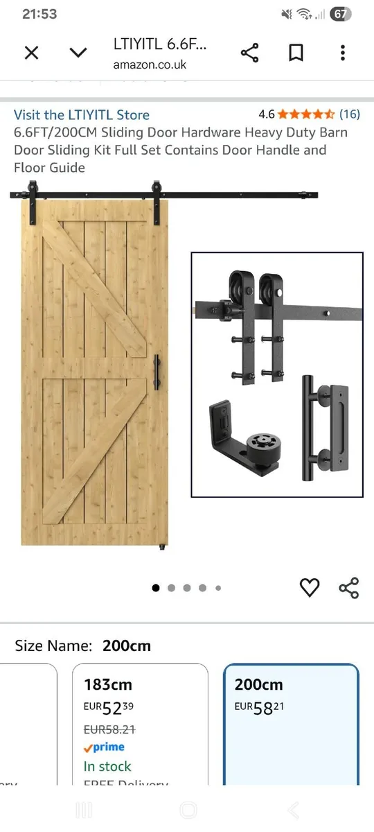 Sliding door rail. - Image 1