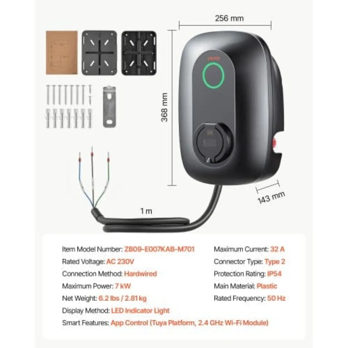 Electric Vehicle Charging Station 7kW Single-Phase - Image 3