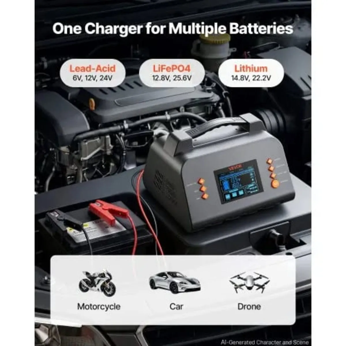 Smart Battery Charger 30A 6V 12V 24V for Lithium L - Image 4