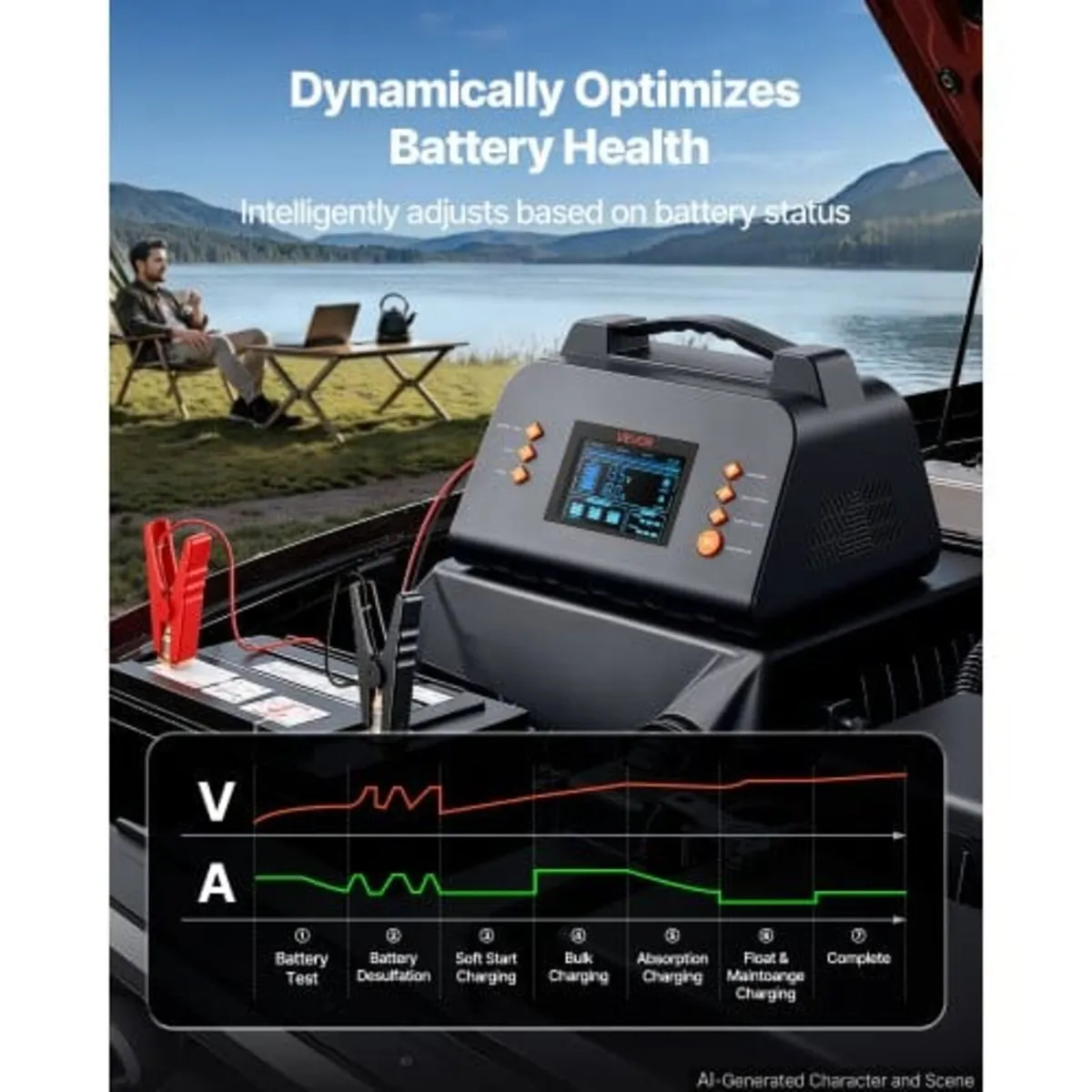 Smart Battery Charger 30A 6V 12V 24V for Lithium L - Image 2