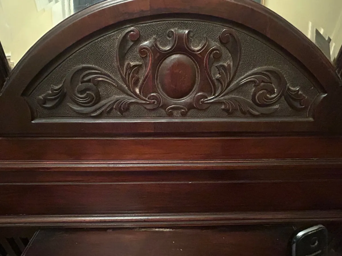 Antique mahogany hall stand. - Image 3