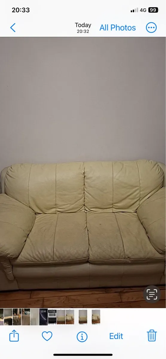 Leather couch - Image 1
