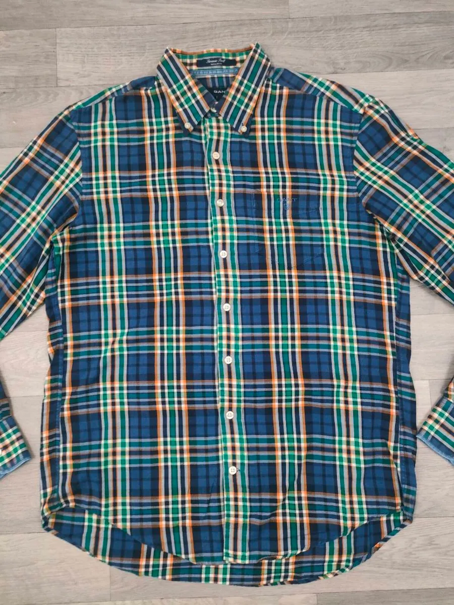Gant Button Down Check Shirt Mens Large - Image 2