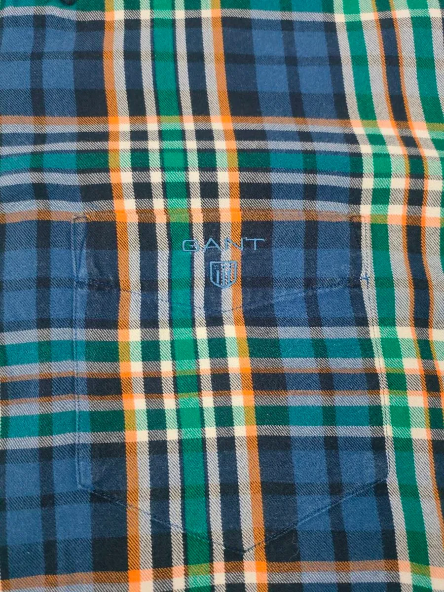 Gant Button Down Check Shirt Mens Large - Image 3