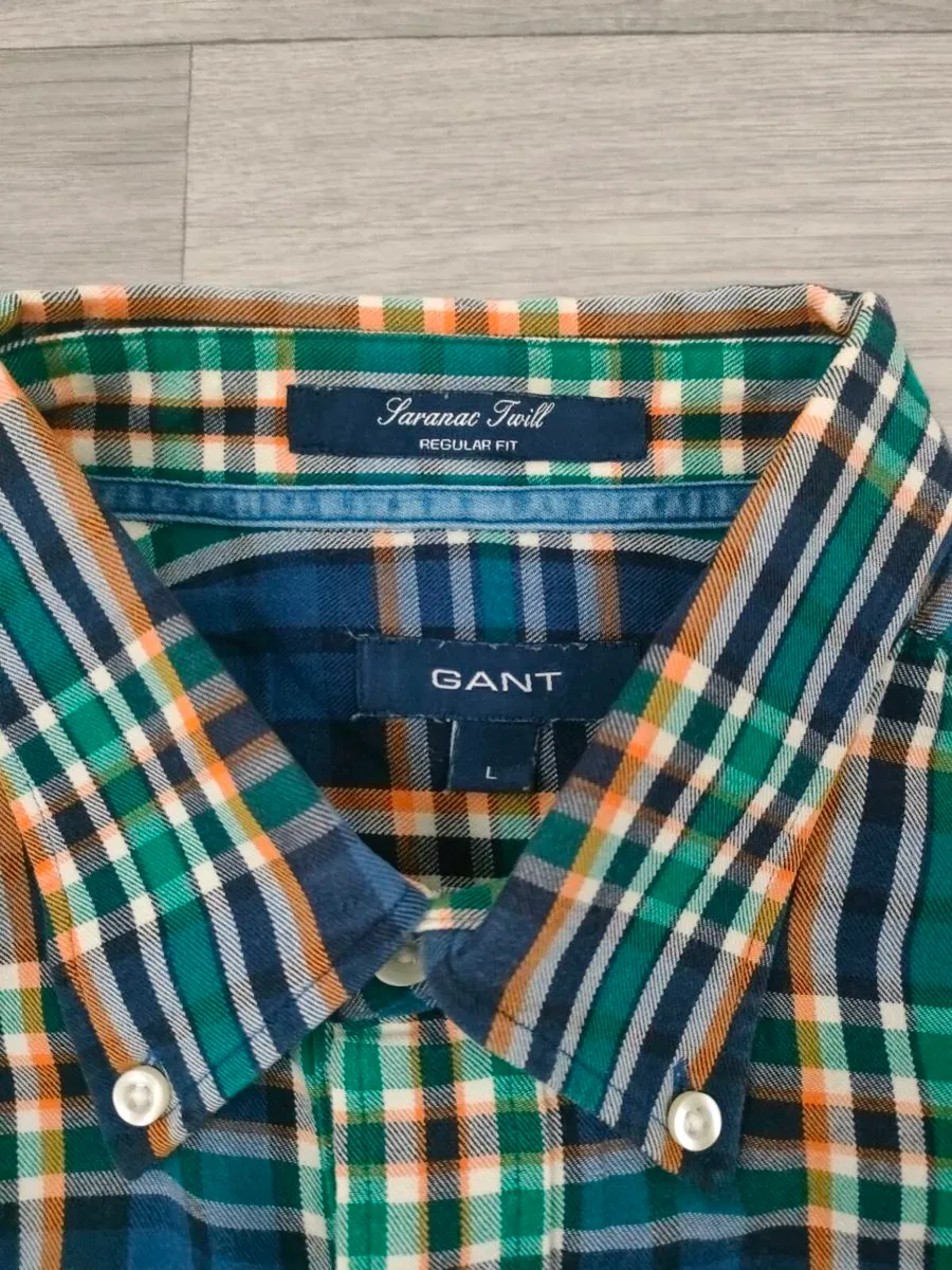 Gant Button Down Check Shirt Mens Large - Image 4