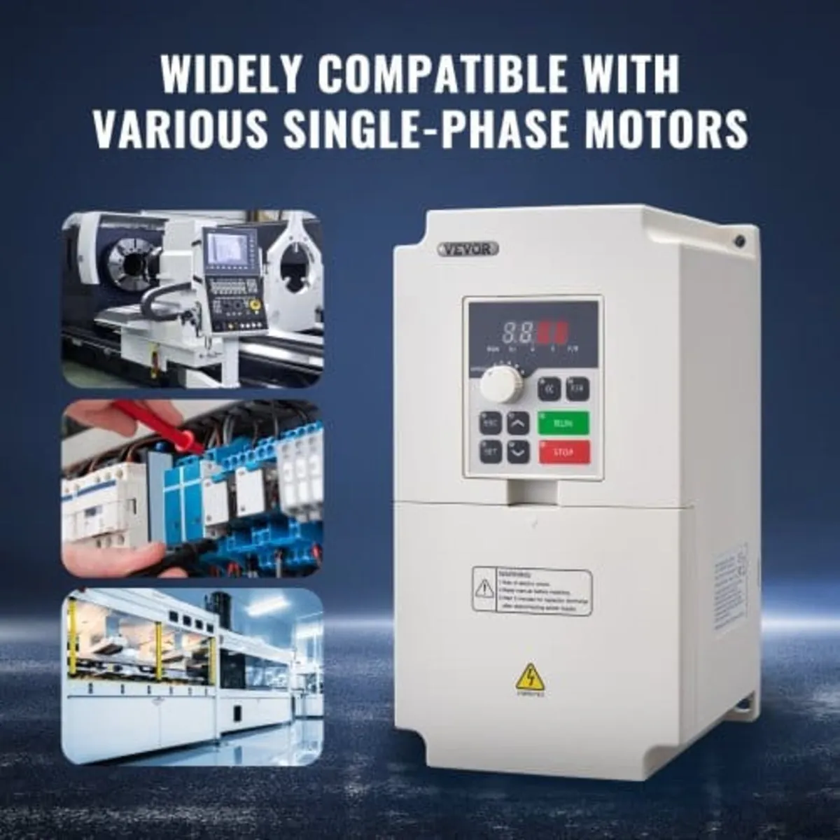 VFD 3HP, 2.2KW, 5A, 3 Phase AC 380V Input to 3 Pha - Image 4