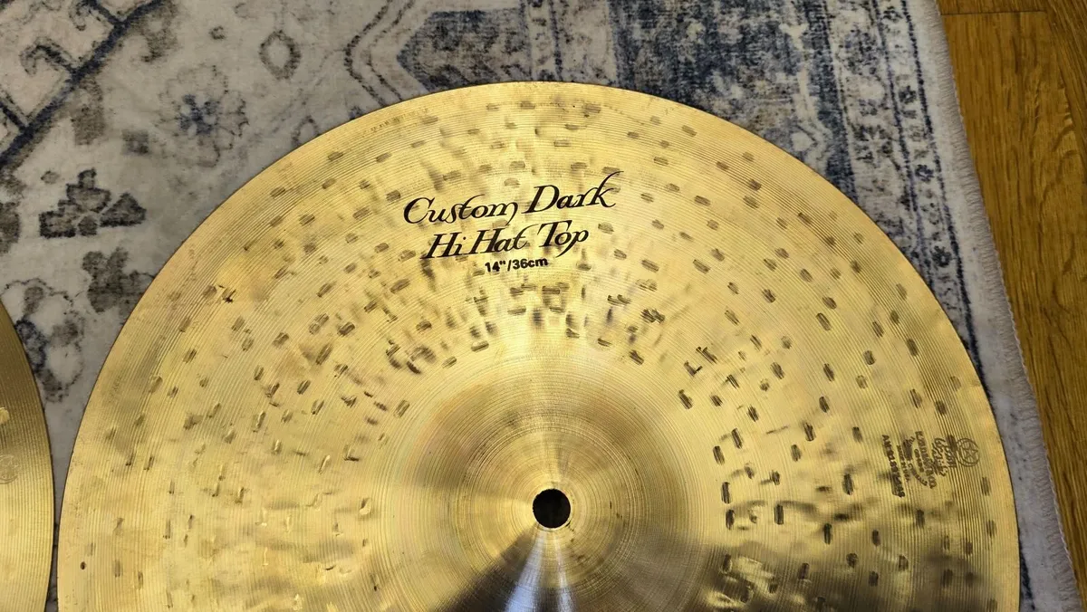 Zildjian 14" K-Custom Dark Hi Hats Cymbals - Image 3