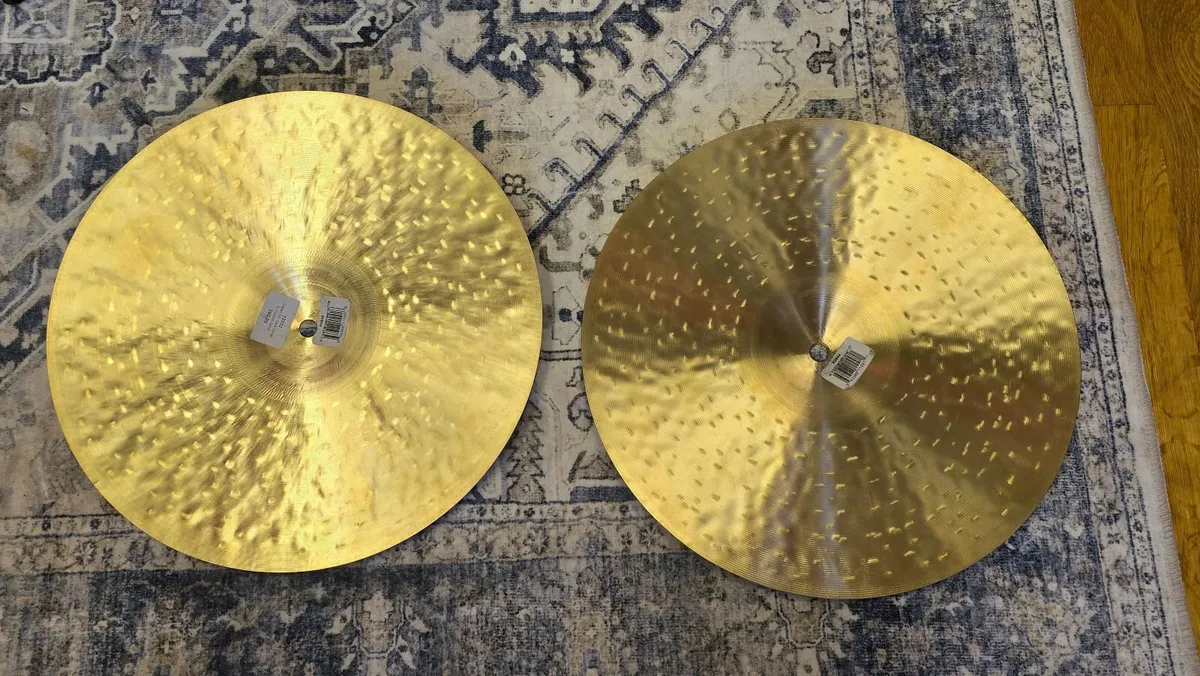 Zildjian 14" K-Custom Dark Hi Hats Cymbals - Image 4