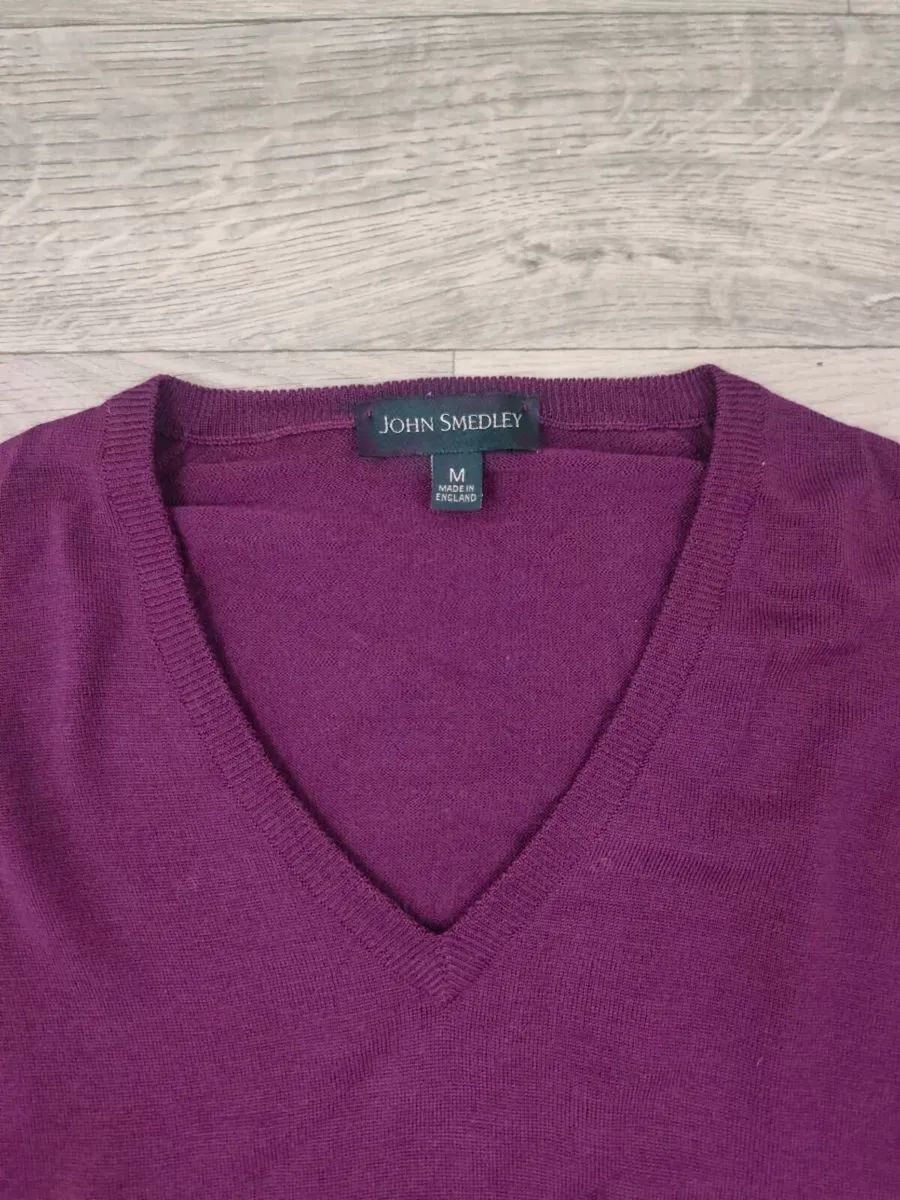 John Smedley Merino Wool Jumper Mens Medium - Image 3