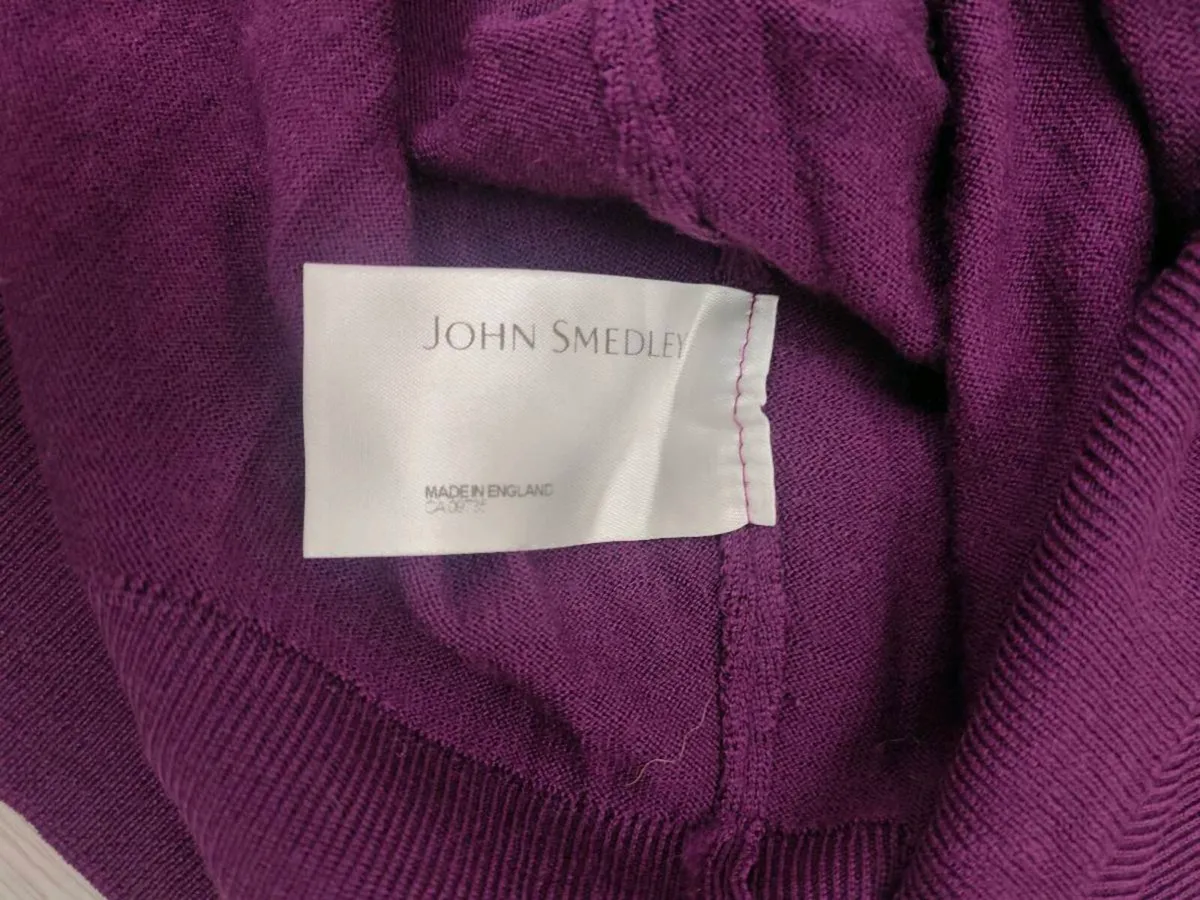 John Smedley Merino Wool Jumper Mens Medium - Image 4