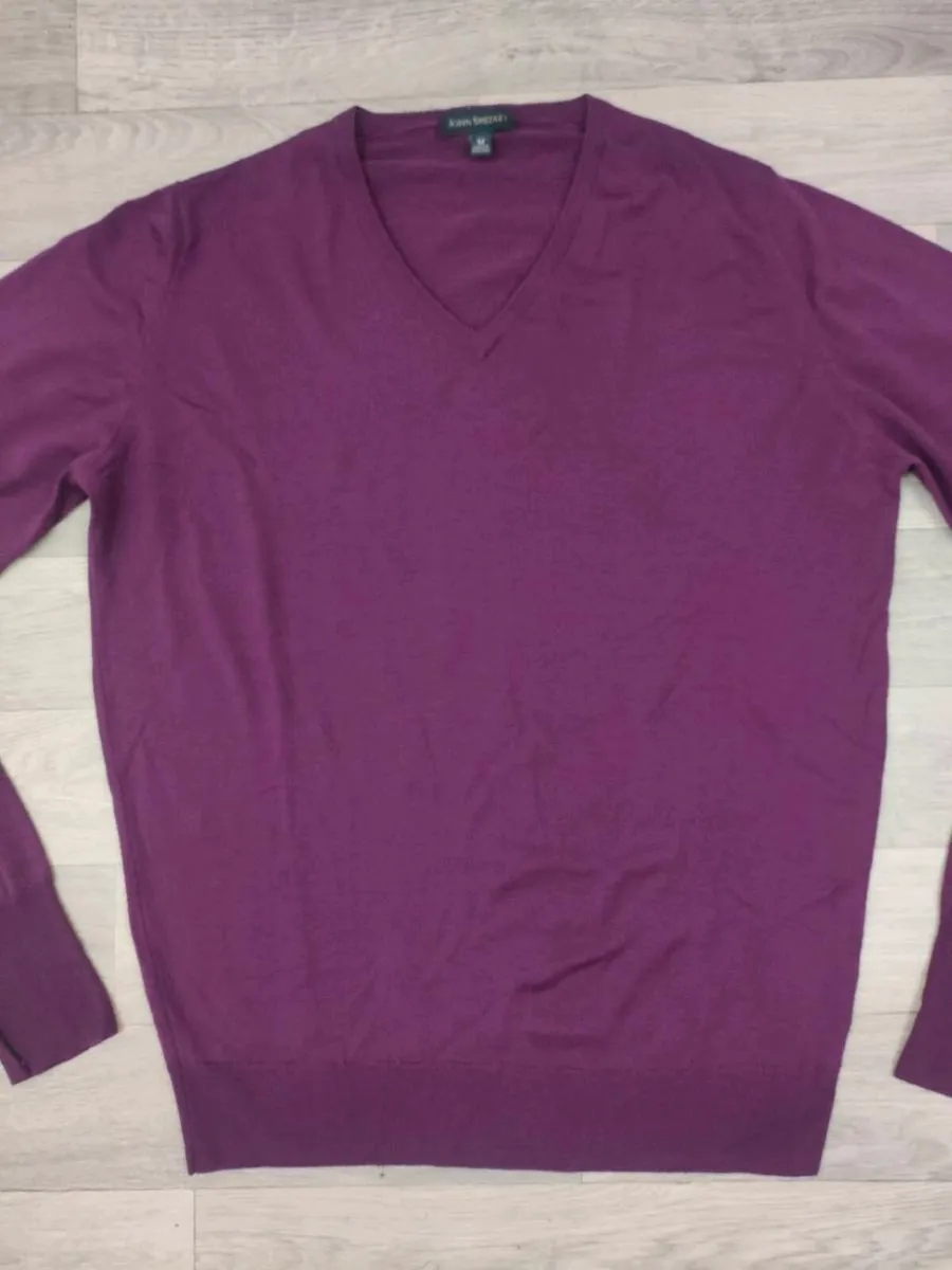 John Smedley Merino Wool Jumper Mens Medium - Image 2