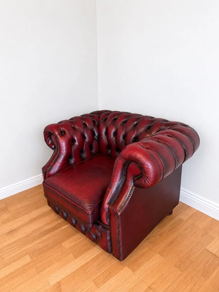 Chesterfield Oxblood Armchair - Image 1