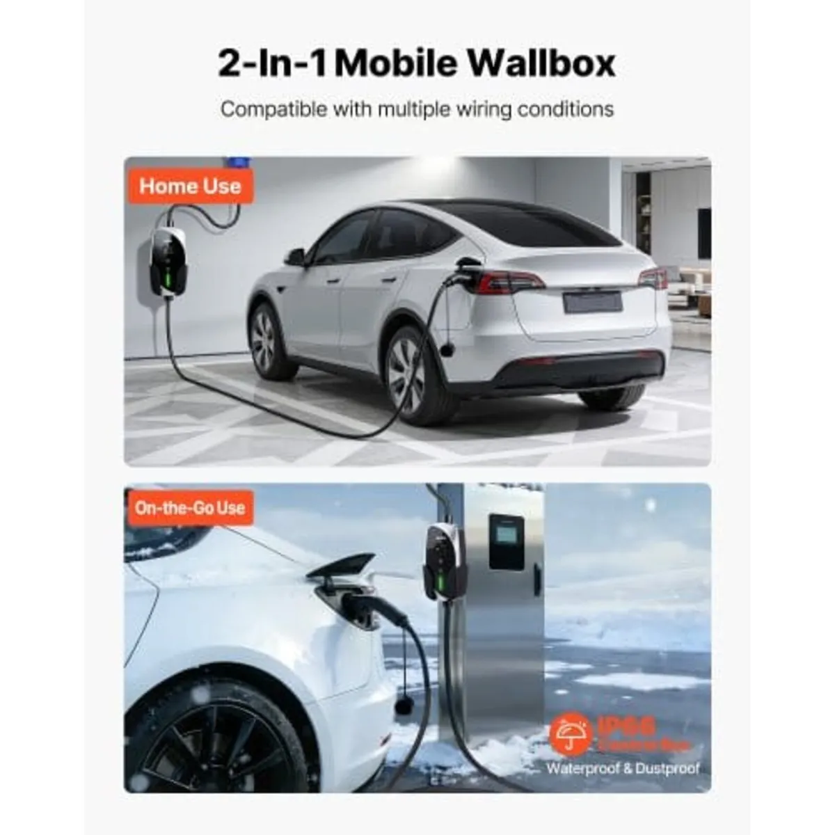 Mobile Wallbox, 7.4 kW 32A, Type 2 Portable EV Cha - Image 2