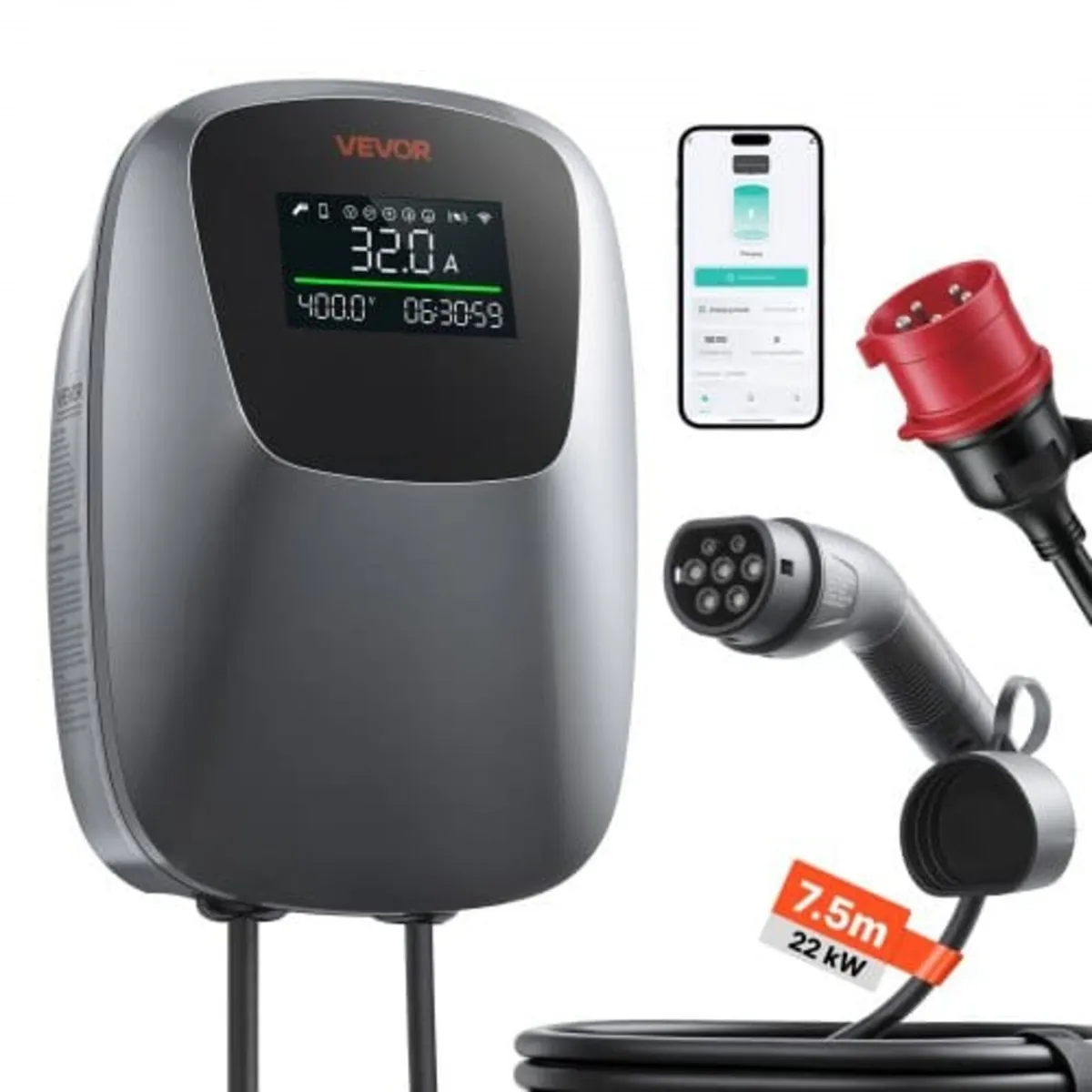 Electric Vehicle Charging Station 22kW Three-Phase - Image 1