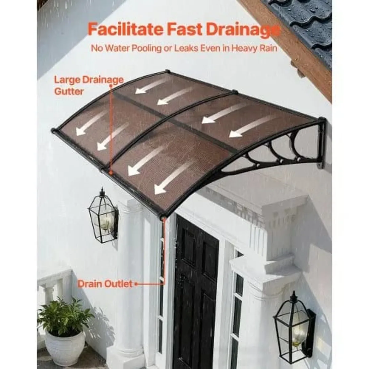 Awnings for Door Entrance, 38 x 78 in, Exterior Fr - Image 2