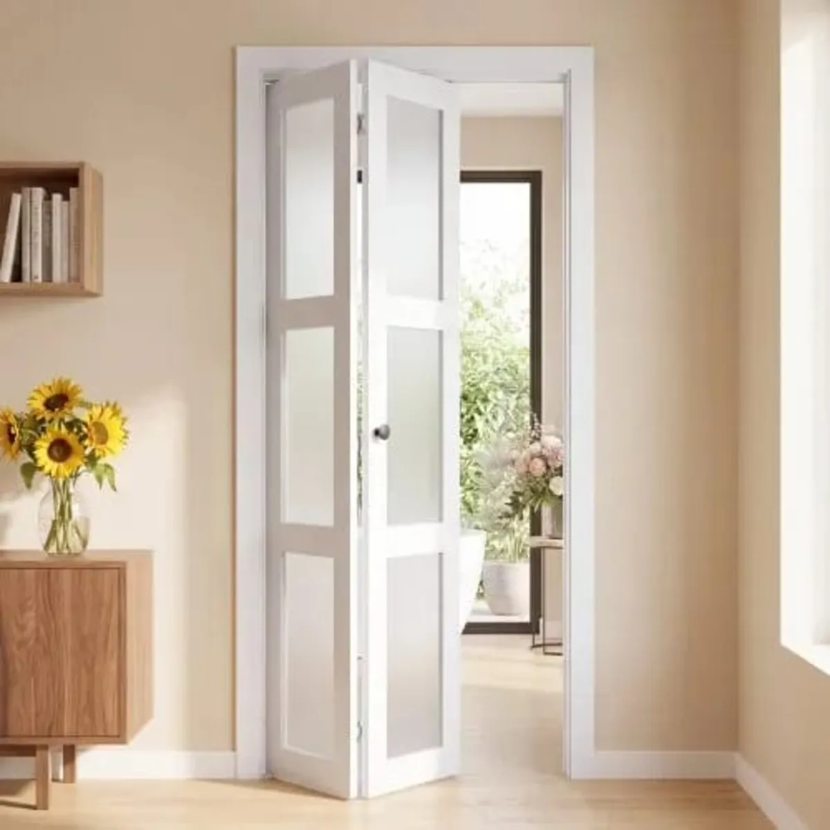 Bifold Closet Doors 2-Panel, 914 mm (Double 457 mm - Image 1
