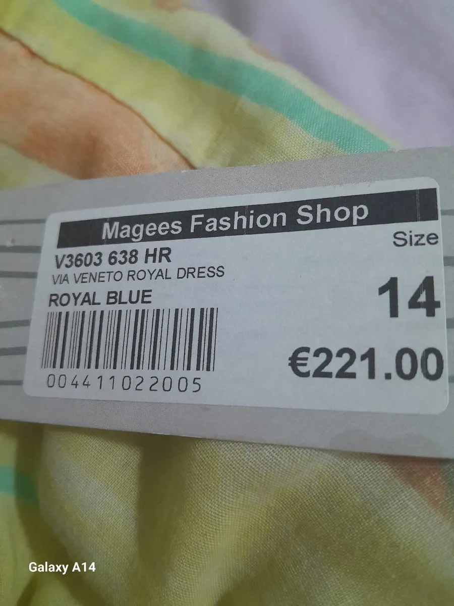 Via Veneto Royal Blue Dress - Image 2