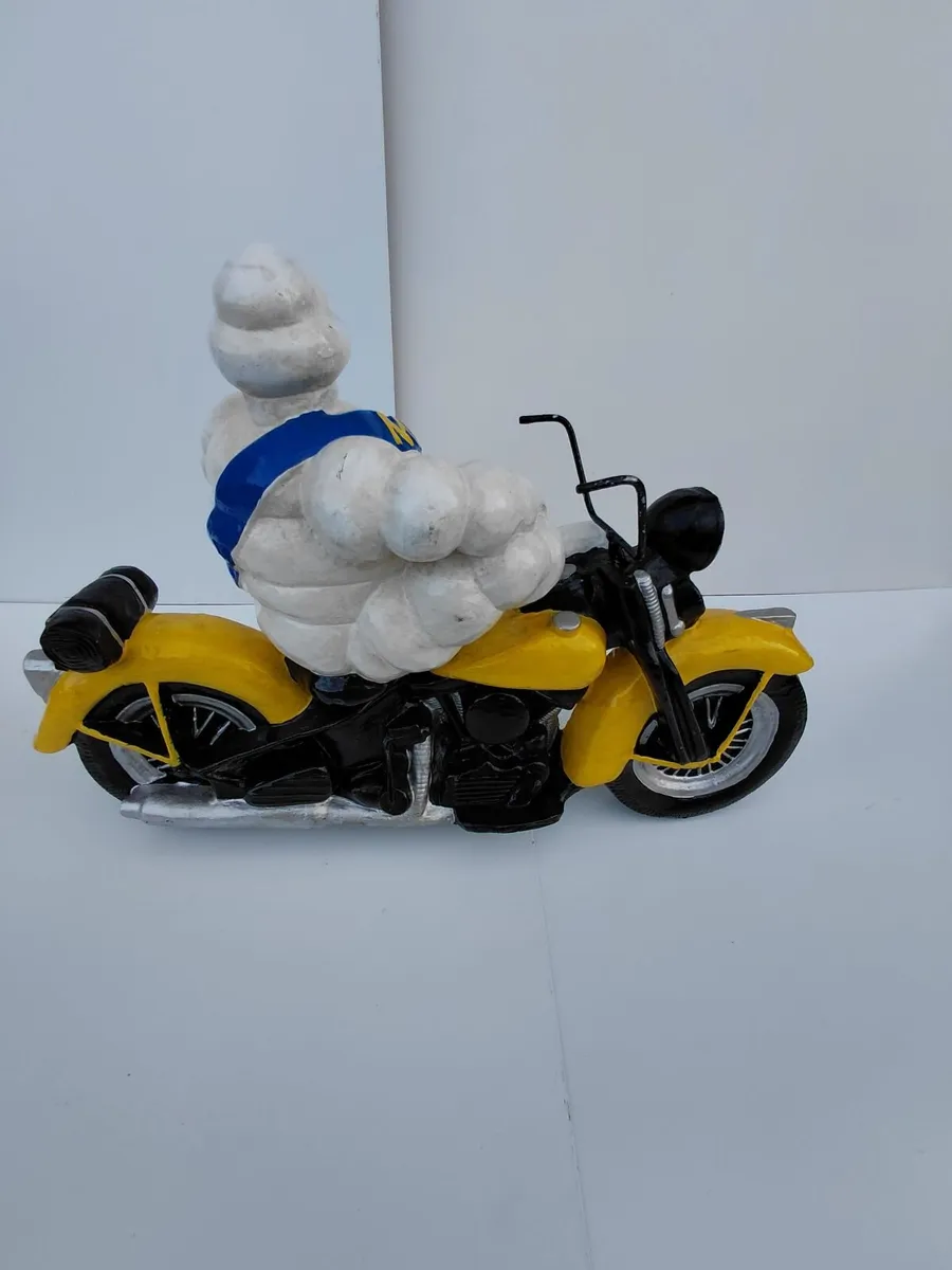 Michelin Man on Motorcycle – Large Hand-Painted - Image 3