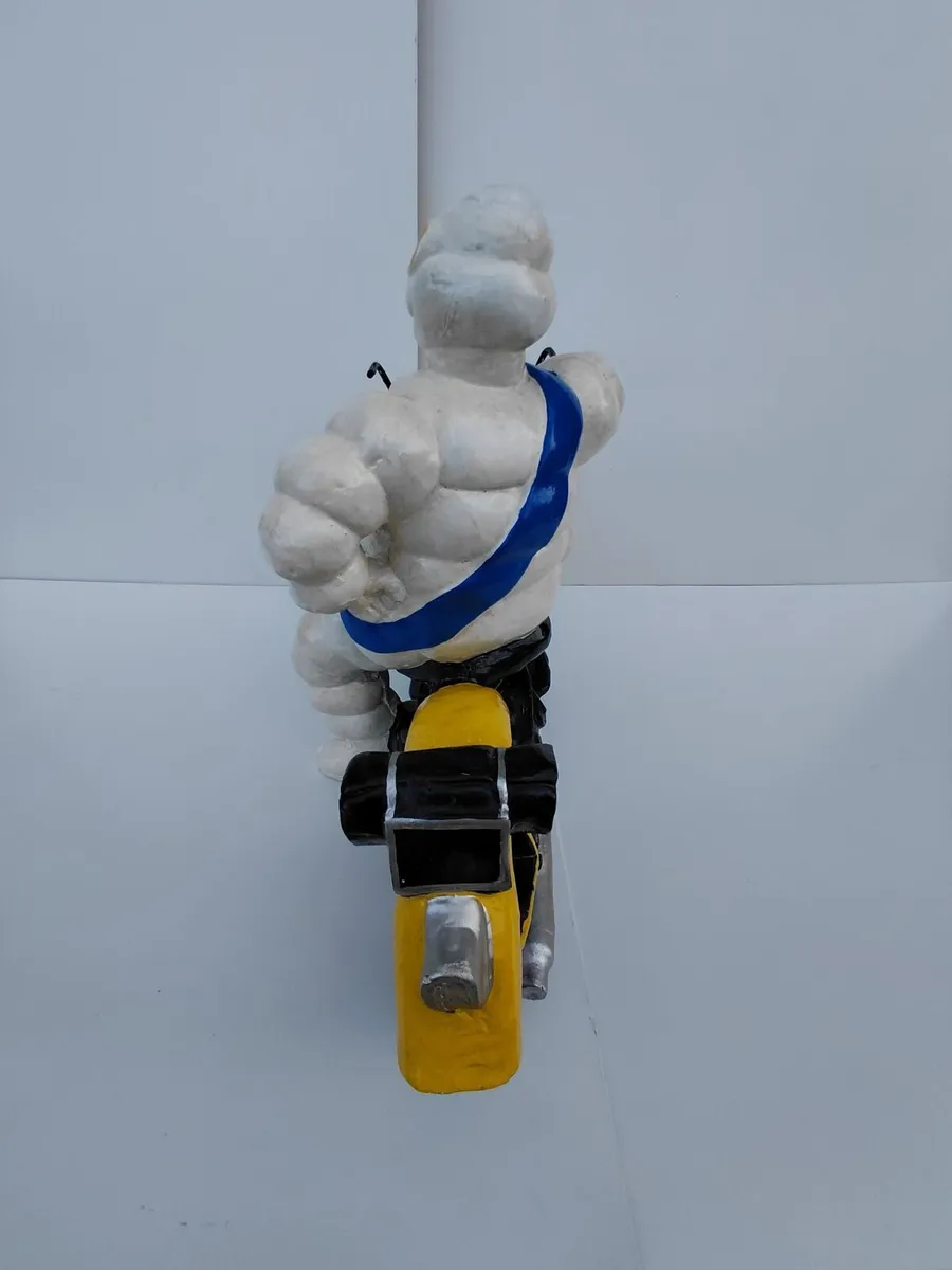 Michelin Man on Motorcycle – Large Hand-Painted - Image 4