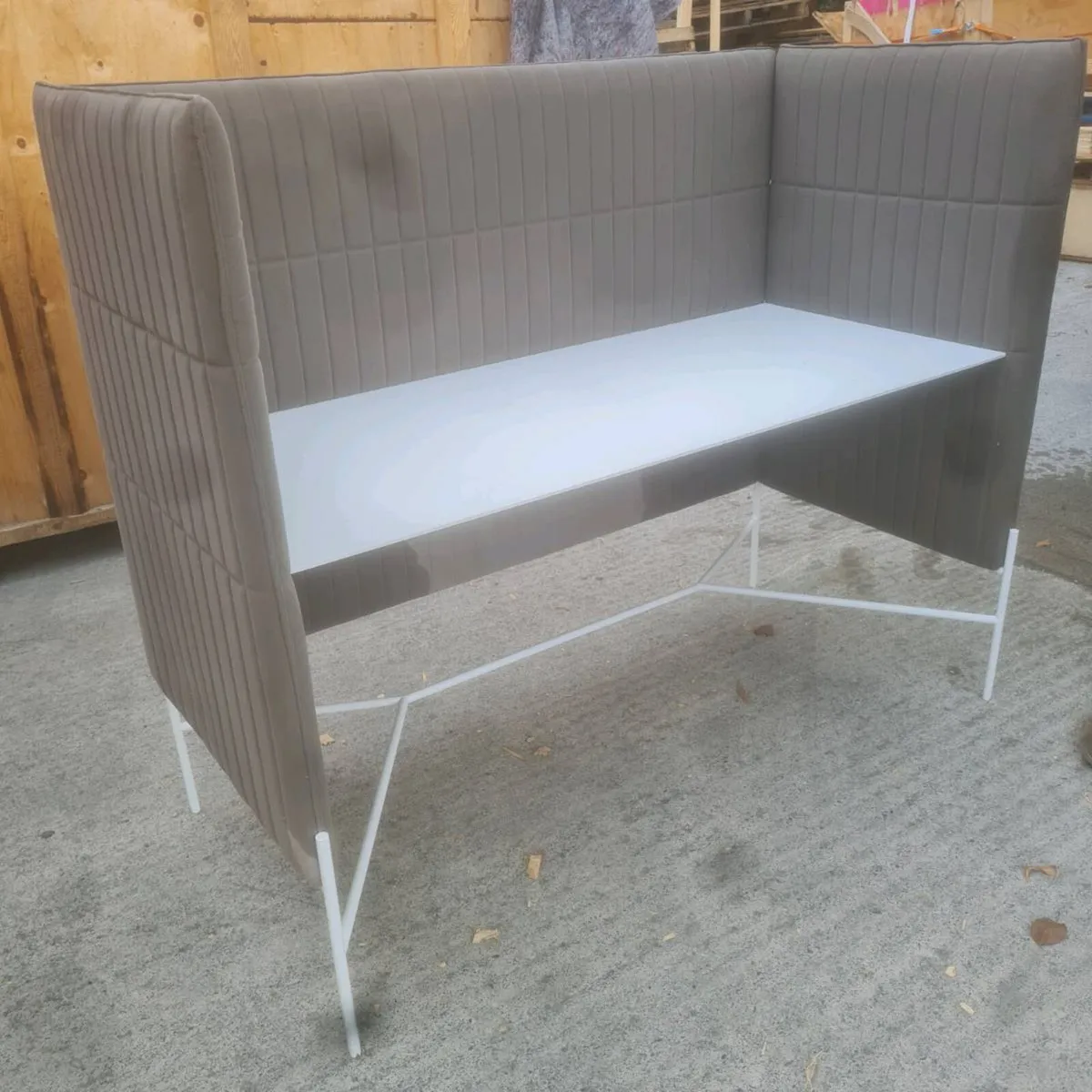 Privacy booth desks