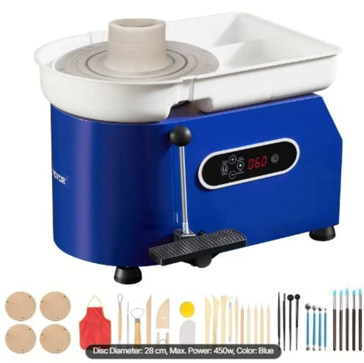 Pottery Wheel, 450W, 11 in Clay Wheel - Image 4